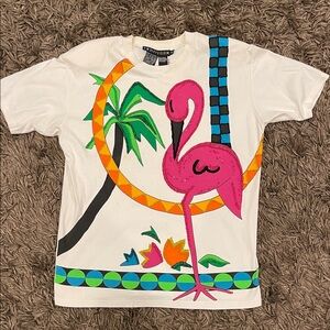 Rare 1992 Flamingo T-Shirt IB Diffusion Vintage Hong Kong Size S/M